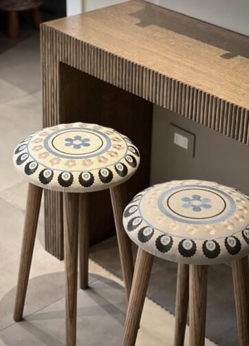 Embroidered Stools
