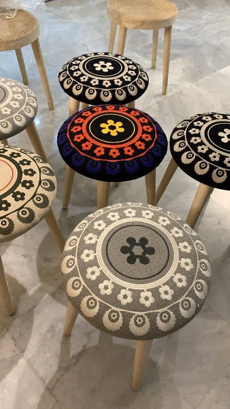 Embroidered Stools - Image 2