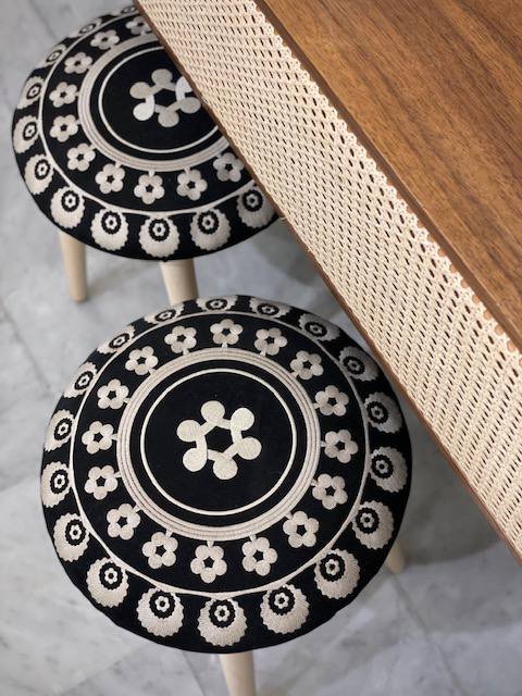 Embroidered Stools - Image 3