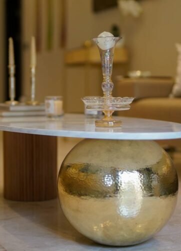 Brass Ball Table